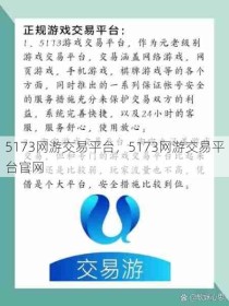 5173网游交易平台，5173网游交易平台官网