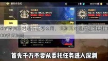 dnf深渊派对通行证怎么用，深渊派对通行证可以打100级深渊吗