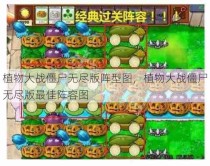 植物大战僵尸无尽版阵型图，植物大战僵尸无尽版最佳阵容图