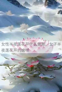 女性半夜莲花开什么意思，女子半夜莲花开的啥样