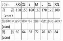 亚洲M码欧洲S码SSS222，亚洲m码欧洲s码sss222