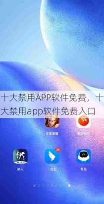 十大禁用APP软件免费，十大禁用app软件免费入口