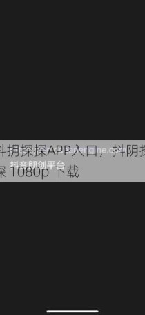 抖抈探探APP入口，抖阴探探 1080p 下载