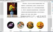 成品网站W灬源码1377二广，成品网页