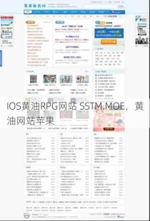 IOS黄油RPG网站 SSTM.MOE，黄油网站苹果