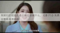 我媳妇的姐姐的老公我应该喊什么，《妻子5》免费完整版高清韩剧