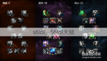 s6lol，S6lol天赋