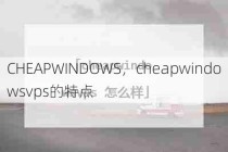 CHEAPWINDOWS，cheapwindowsvps的特点