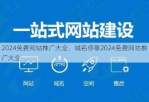 2024免费网站推广大全，域名停靠2024免费网站推广大全