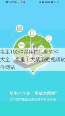 夜里100种禁用的视频软件大全，夜里十大禁用短视频软件网站