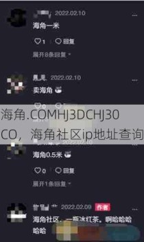 海角.COMHJ3DCHJ30CO，海角社区ip地址查询