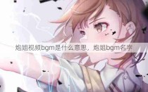 炮姐视频bgm是什么意思，炮姐bgm名字