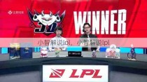 小智解说lol，小智解说lpl