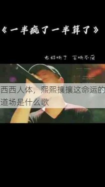 西西人体，熙熙攘攘这命运的道场是什么歌