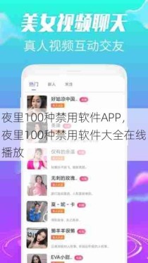 夜里100种禁用软件APP，夜里100种禁用软件大全在线播放