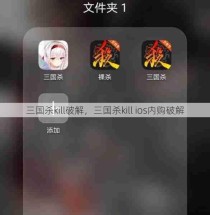 三国杀kill破解，三国杀kill ios内购破解