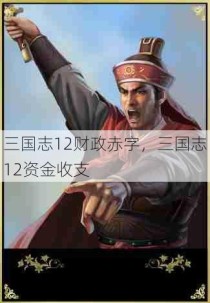 三国志12财政赤字，三国志12资金收支