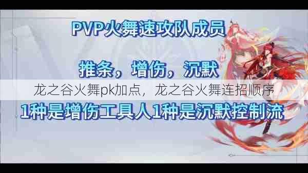 龙之谷火舞pk加点，龙之谷火舞连招顺序  第1张