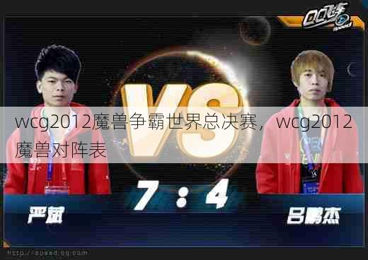 wcg2012魔兽争霸世界总决赛，wcg2012魔兽对阵表  第1张