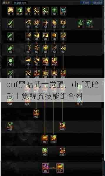 dnf黑暗武士觉醒，dnf黑暗武士觉醒流技能组合图  第1张