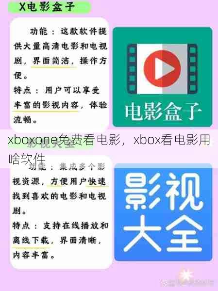 xboxone免费看电影，xbox看电影用啥软件  第1张