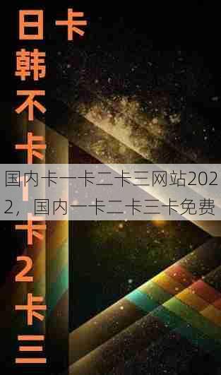 国内卡一卡二卡三网站2022，国内一卡二卡三卡免费  第1张