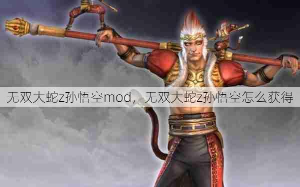 无双大蛇z孙悟空mod，无双大蛇z孙悟空怎么获得  第1张