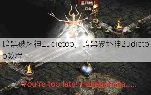 暗黑破坏神2udietoo，暗黑破坏神2udietoo教程  第1张