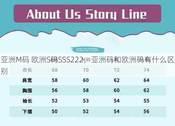 亚洲M码 欧洲S码SSS222，亚洲码和欧洲码有什么区别  第1张