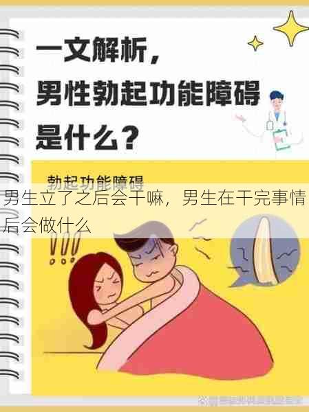 男生立了之后会干嘛，男生在干完事情后会做什么  第1张