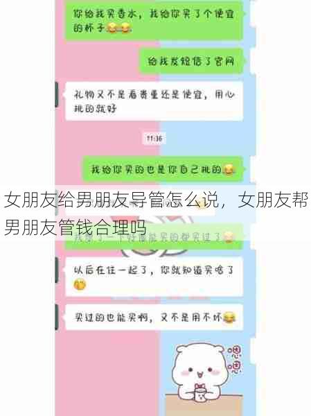 女朋友给男朋友导管怎么说，女朋友帮男朋友管钱合理吗  第1张