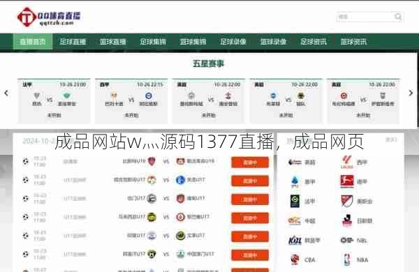 成品网站w灬源码1377直播，成品网页  第1张