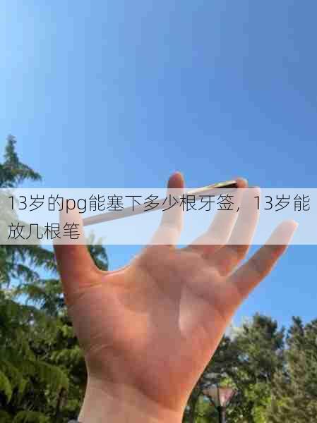 13岁的pg能塞下多少根牙签，13岁能放几根笔  第1张