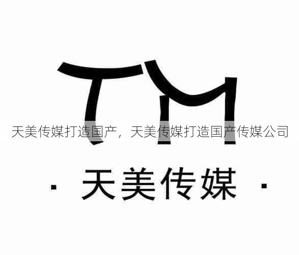 天美传媒打造国产，天美传媒打造国产传媒公司  第1张